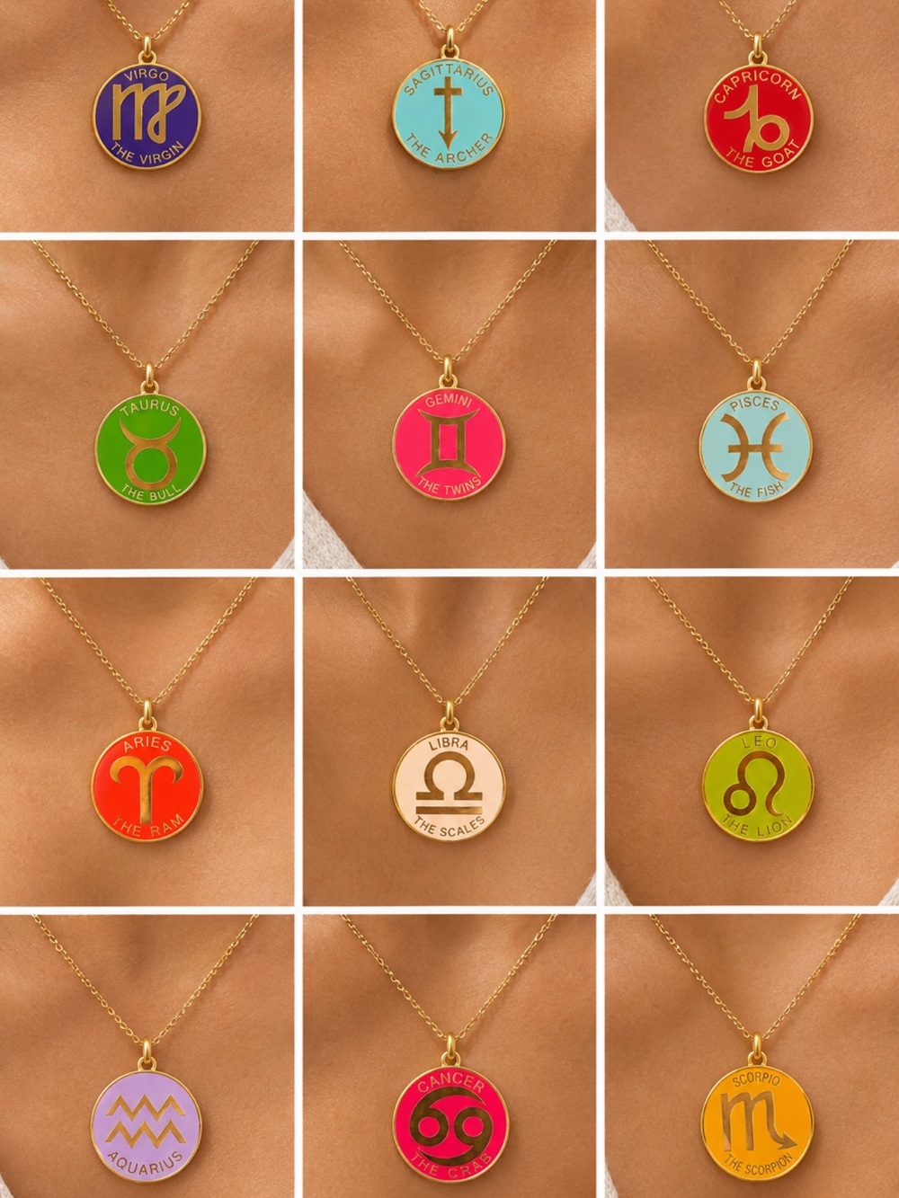 ✨BNWT - Zodiac Disk Charm Pendant✨